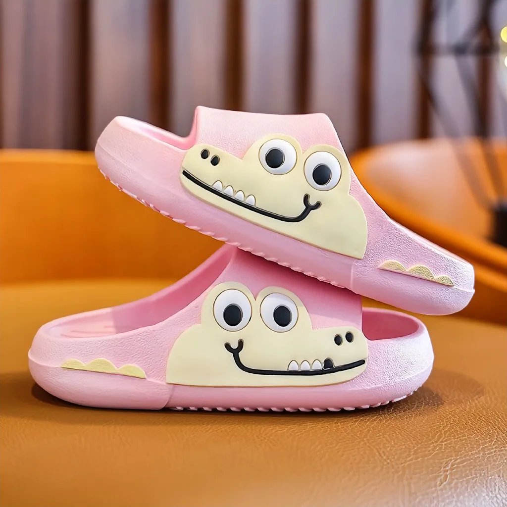 Boys Girls Non-slip Wear-resistant Slippers Children's Summer Slipper Indoor Outdoor Cartoon Slipper Shoes Kids Flip-flops Shoes