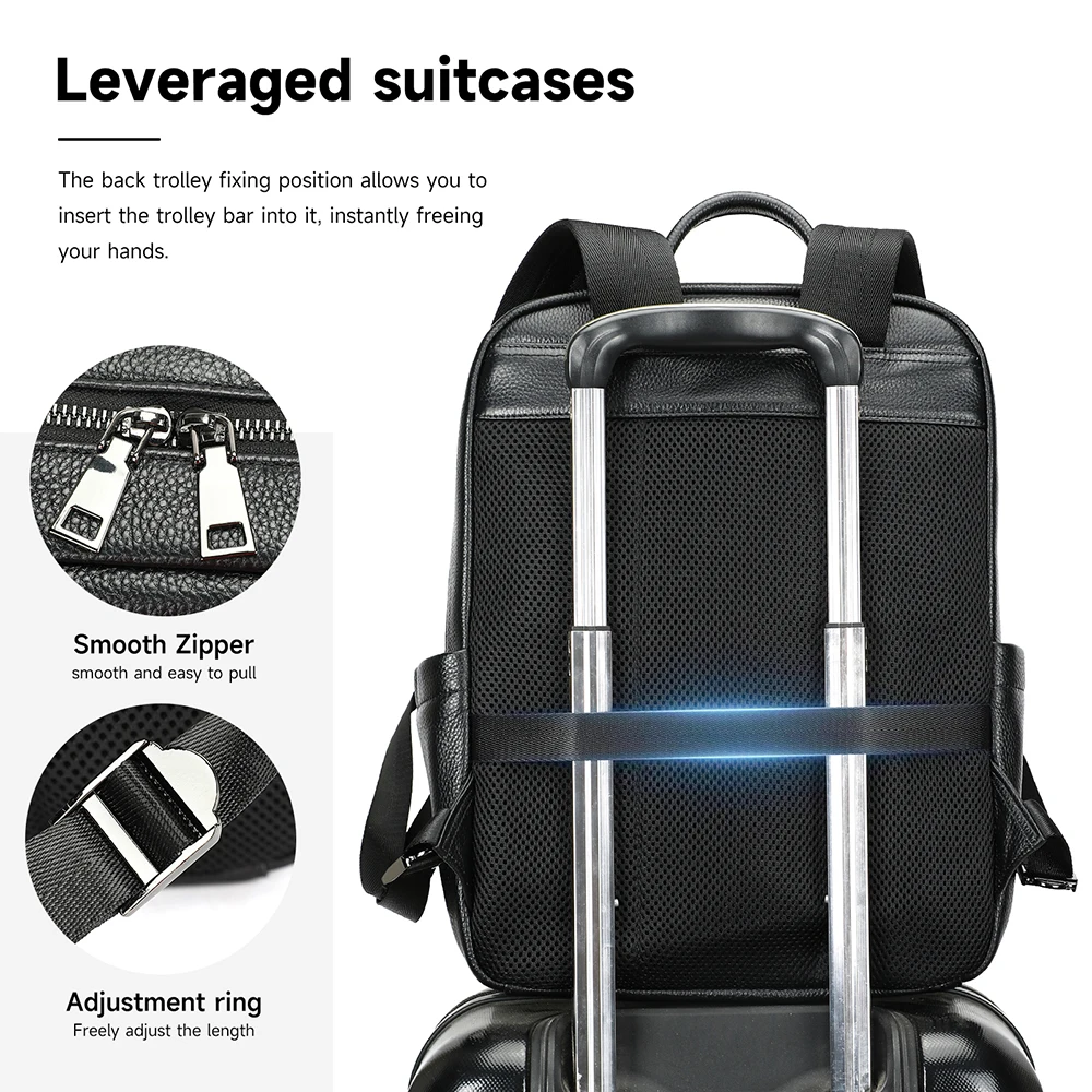 WESTAL Men Leather Laptop Back - огляд і ціна Leather Work Rucksack Mens
