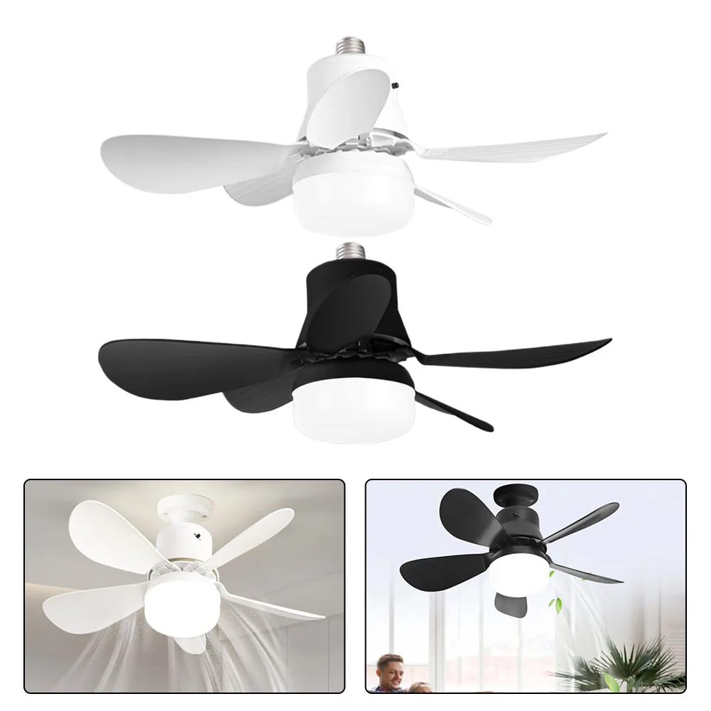 

Ceiling Socket Fan Light With Remote Stepless Dimming For Bedroom Living Room Kitchen And Home Use Socket Fan Light