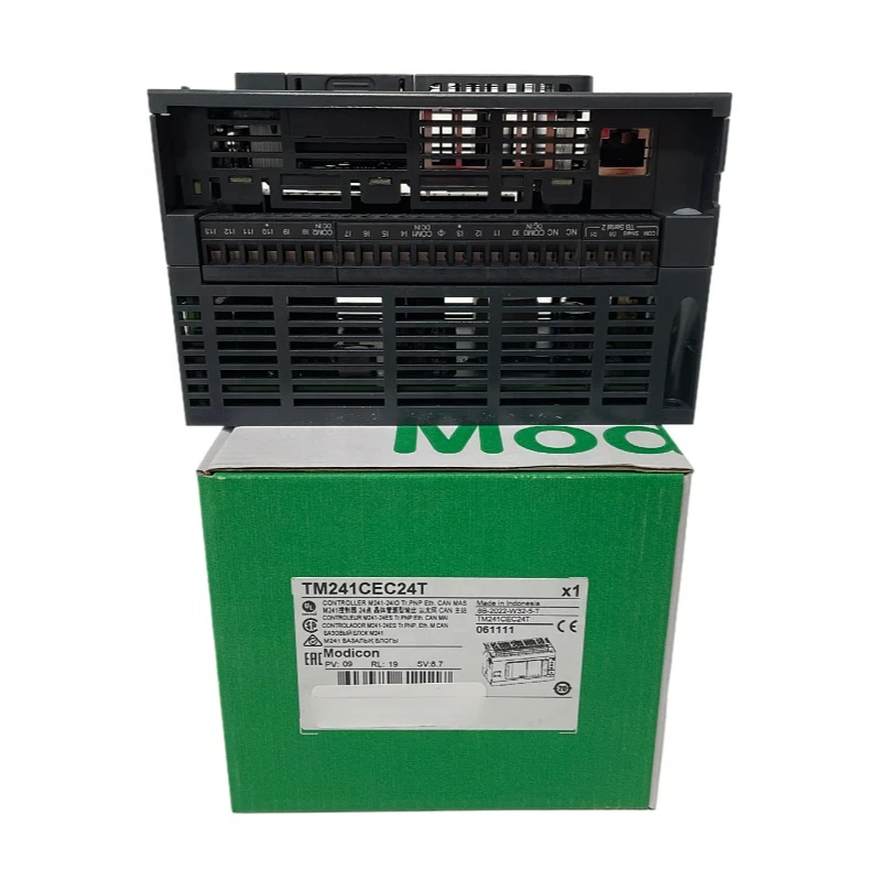 

Контроллер корпуса PLC tm241cec24t 24 IO транзистор PNP Ethernet CAN mas для Schneider