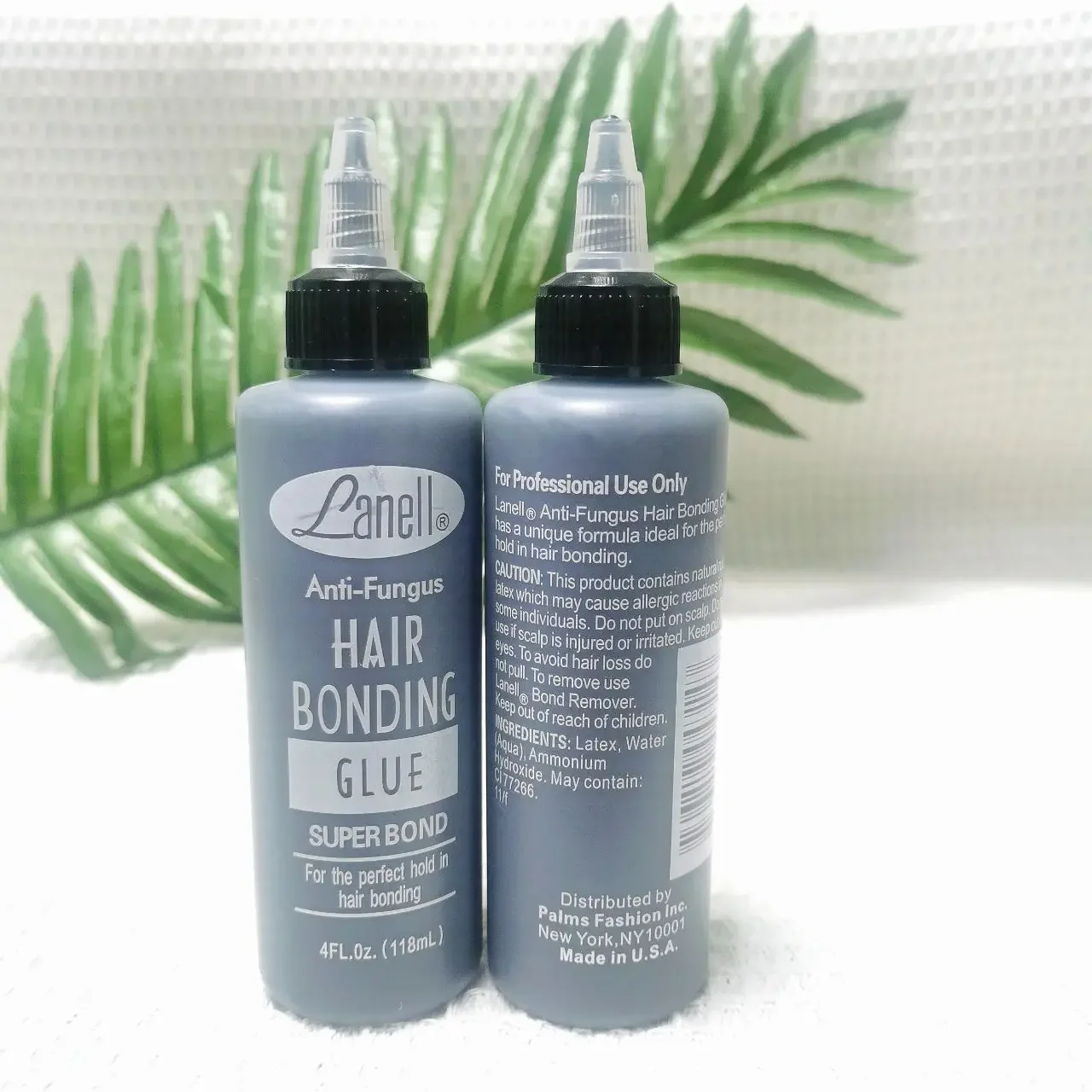 4 oz 118ml gel rambut hitam perekat super kuat, anti jamur dan gel rambut dengan daya rekat kuat, dirancang khusus untuk wig, lembut dan tidak