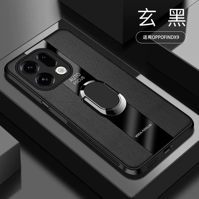 For OPPO Find X9 Pro Case Luxury leather Porsche bracket Cover For OPPO Find X9Pro Shockproof Bumper Funda