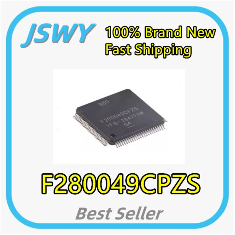 (1/10 piece) TMS320F280049CPZS F280049CPZS packaged LQFP-100 100MHz 256Kb flash memory microcontroller chip 100% brand new
