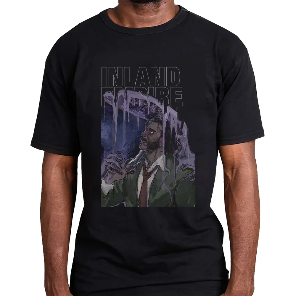 Inland Empire Harrier Du Bois  Retro Gift T shirt for Music fans All size Tops Disco Elysium Graphic Clothes RPG videogame Tee