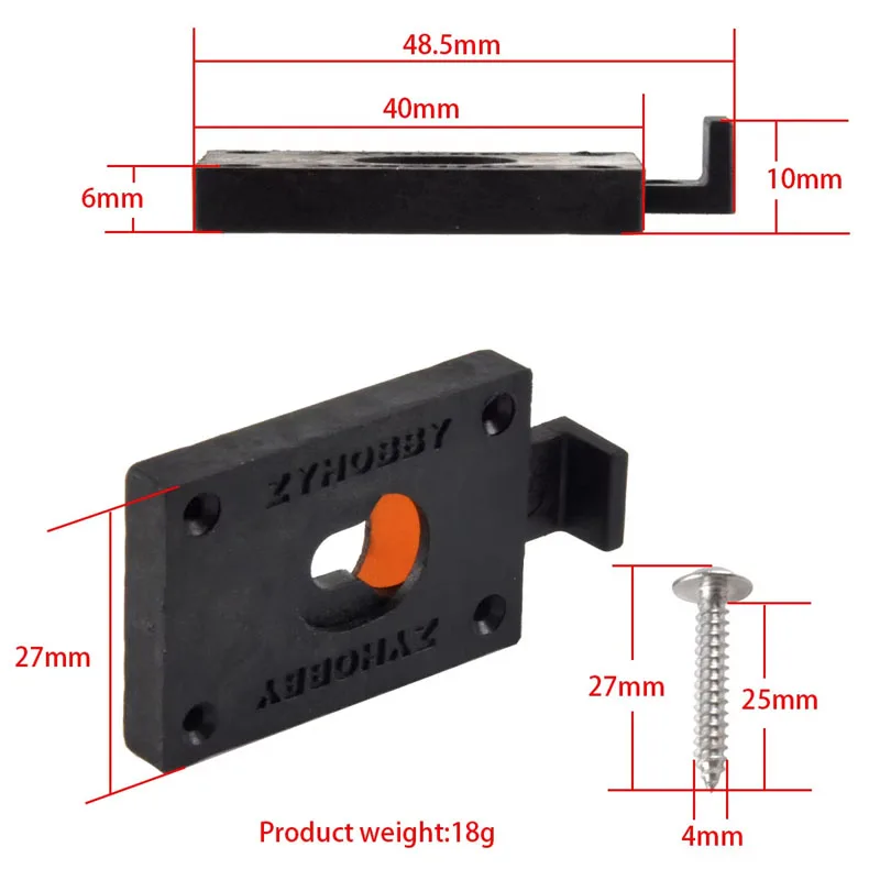 2 Set Wing Connector Quick Install & Removal Accessory For RC Fixed Wing Model Airplane Spare Parts