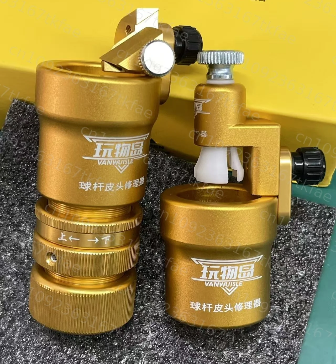 VANWUISLE metalen poolkeu-tip-kalibrator reparatiegereedschap volledige specificatie poolclub lederen balhoofd reparatie legeringsversie
