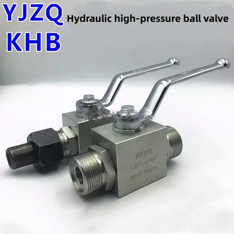 External Thread High-Pressure Hydraulic Ball Valve YJZQ/KHB-J6W J8W J10W J15W J20W J25W J32W