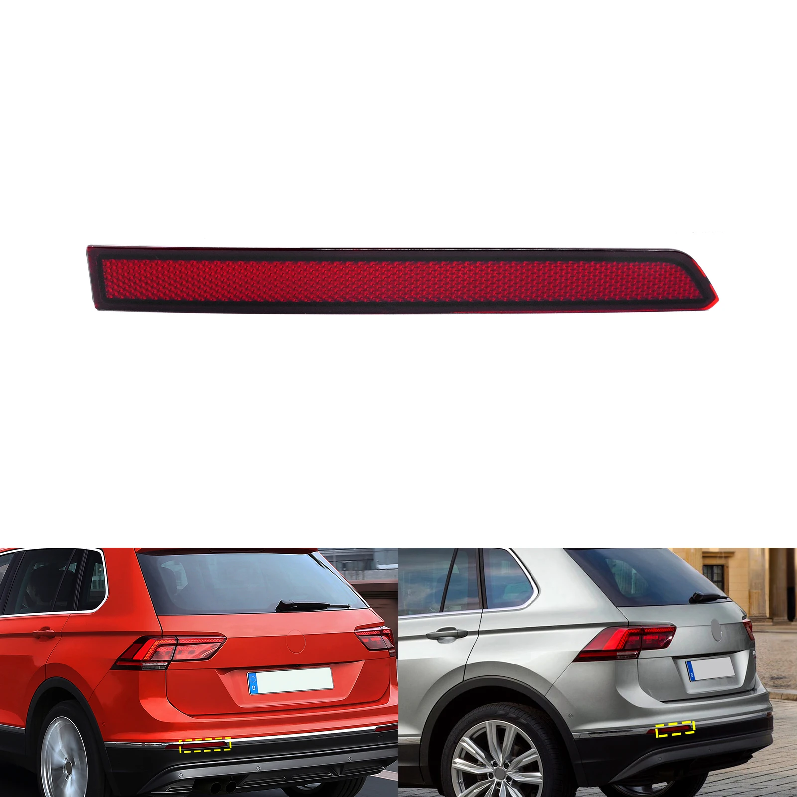 For VW Tiguan 2016-2020 Left Side Rear Inner Bumper Reflector No Light 5NA945105