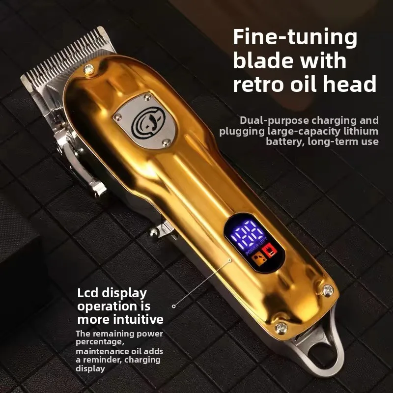 Barber Hair Clippers Professional Cordless Hair Trimmer Electric Men Finish Hair Cutting Machine Vector Motor Trimmer for Men