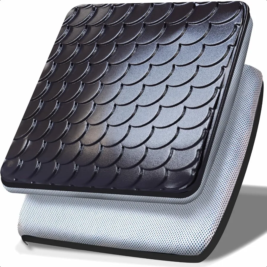 

Upgrade Cooling Gel Car Seat Cushion for Prure Relief Long Sitting Thicker Gel Cushion for Wheelchair Breathable Office Chair P