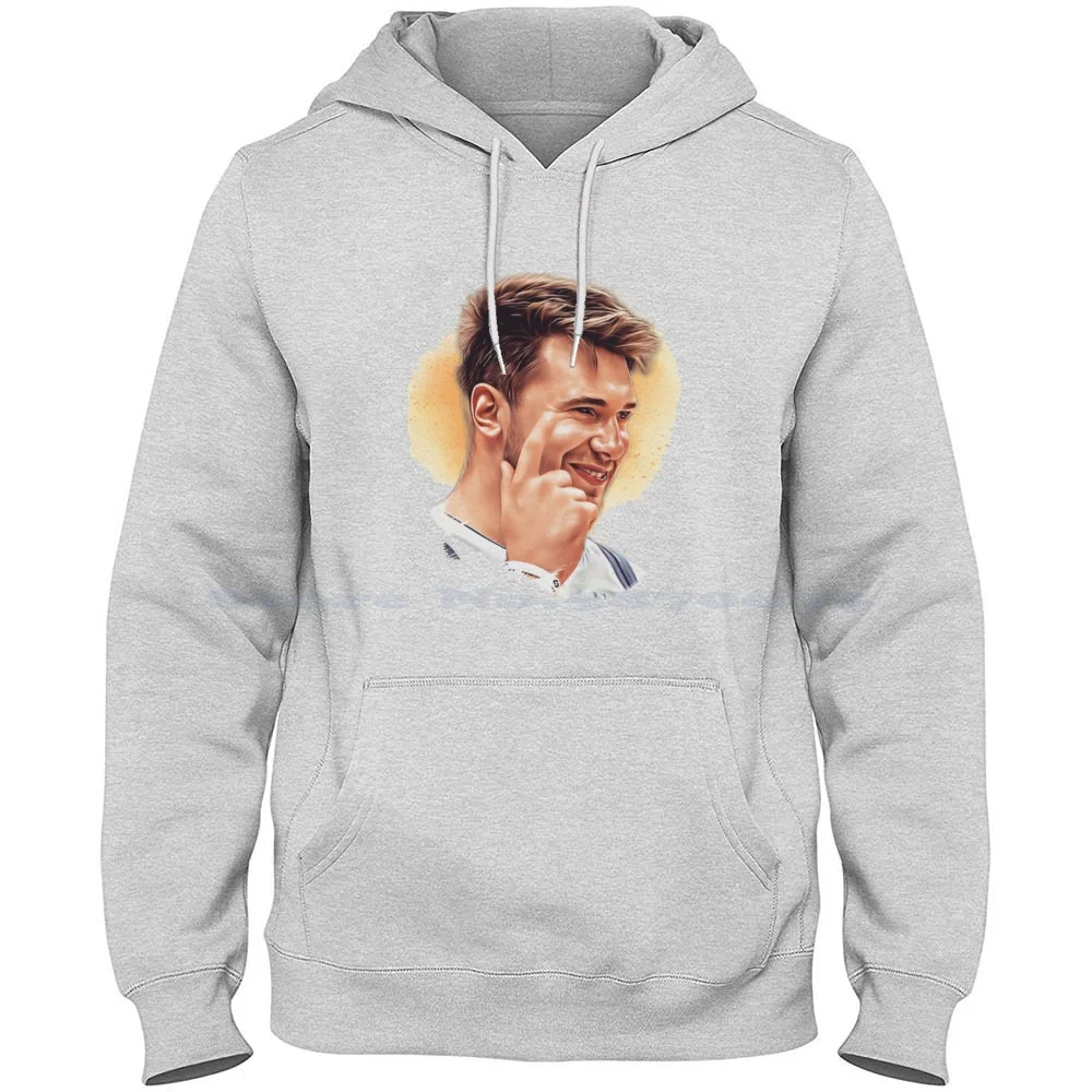 

Luka Doncic 100% Cotton Hoodie T Shirt Kristaps Porzingis Luka Doncic Art Bball