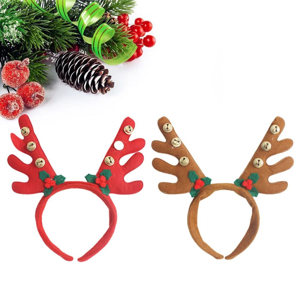 

2 Pcs Christmas Animal Headband Headbands Reindeer Antlers Man Halloween Costumes for Men