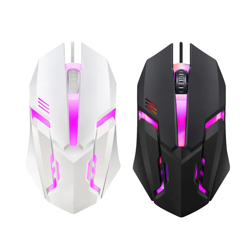 E-Sports USB Wired Mouse Kolorowa mysz LED do gier 5000 DPI Przewodowa mysz optyczna dla graczy do komputerów stacjonarnych Laptop PC