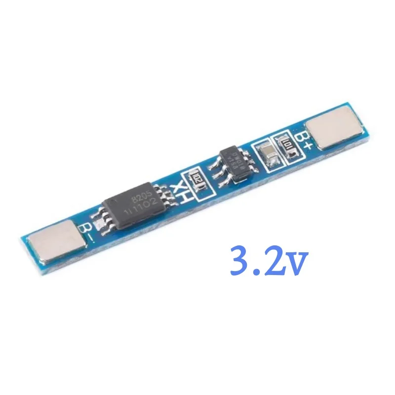 10PCS 1S 3.2V 3.7V 3A Lithium Li-ion BMS PCM Battery Protection Board Pcm For 18650 Lithium Li-ion Battery Packs