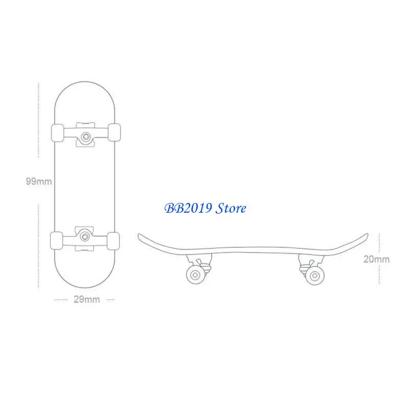 Q0kb skate skate boarding in legno giocattolo per pattinaggio per pattinaggio per bambini mini gadget gambo giocattolo per per