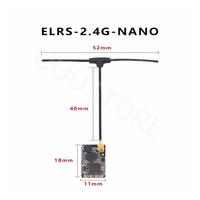 FPVKING ELRS 2.4GHz NANO ExpressLRS Receiver BETAFPV NANO 2400 RX With T Type Antenna Support Wifi Upgrade for FPV RC Drone