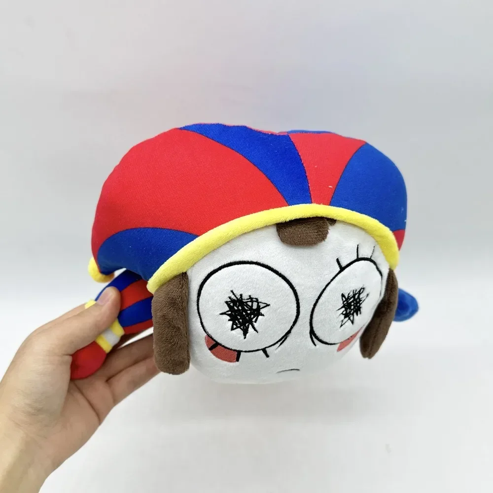 16cm New Pomni Plush Doll The Digital Circu Court Favorite Jester Plushie Kawaii Ornaments Collection Desktop Display Gift Toy