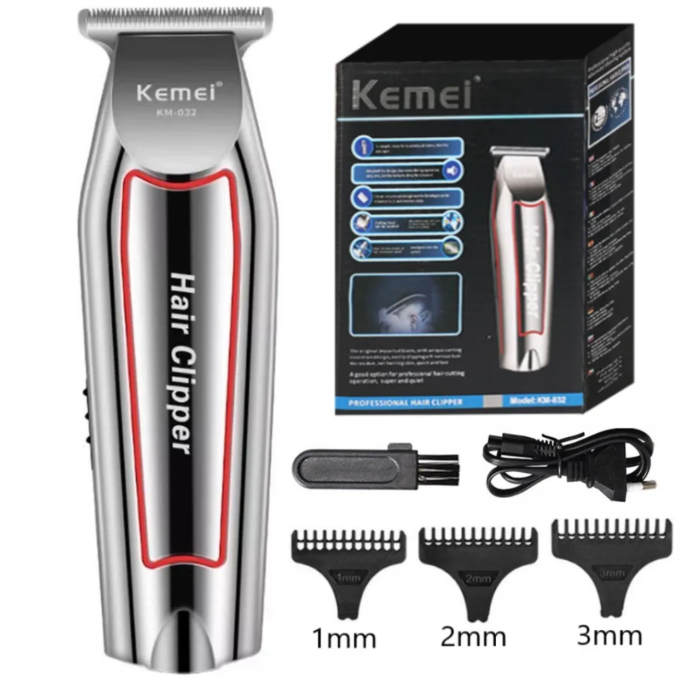 Kemei Professionele Tondeuse Elektrische Baard Trimmer Voor Mannen Tondeuse Haar Snijder Machine Kapsel Grooming Kit KM-032