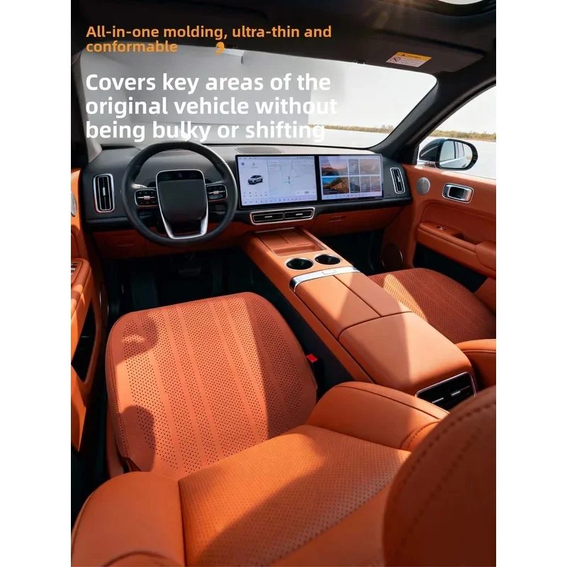 High Quality Perforated Suede Leather Cushion Unit, Breathable Texture, Full Kit, Multi Vehicle Fit, Sedan SUV Compatible Cushio