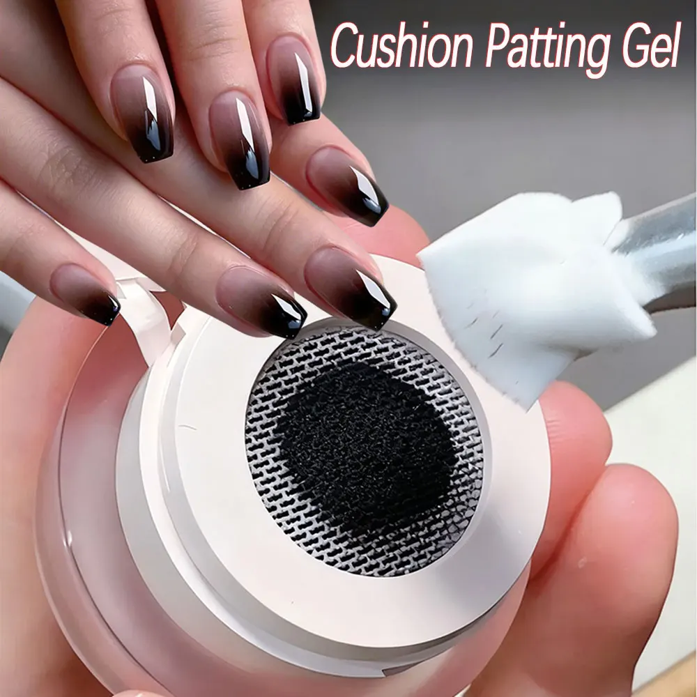 5 مللي وسادة سوداء متدرجة اللوحة هلام أسود أومبير الربت هلام البولندية UV/LED أحمر الخدود تزهر هالة مانيكير هلام طلاء الأظافر R$30 @ #1