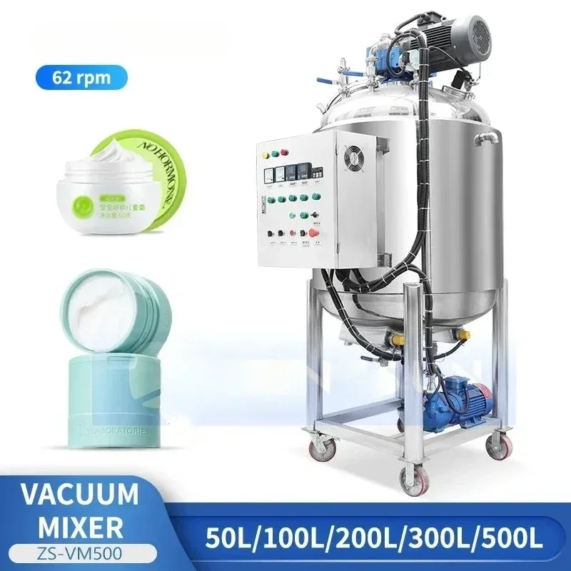 Heizung Vakuummixer Hollandaise Sauce Mayonnaise Lotion Creme Vorbehandlungsproduktion ZS-VM500