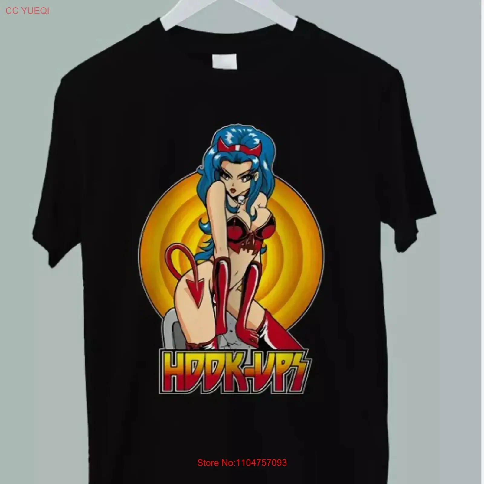 Hookups Skateboard Devil Vixen T Shirt  vintage Washed homme Unisex Comfortable fashion Versatile Breathable Slightly Casual