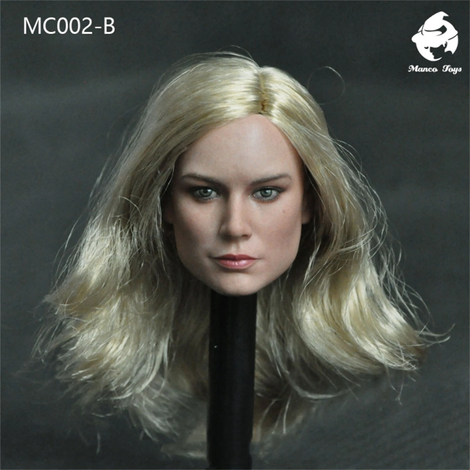 1/6 Scale MC002B Carol Danvers Brie Larson Head Sculpt Model Fit for 12'' TBLeague Suntan Action Figure Body