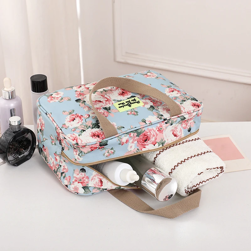 Large-capacity portable handheld toiletry bag travel travel shower waterproof shower bag handheld toiletries storage bag