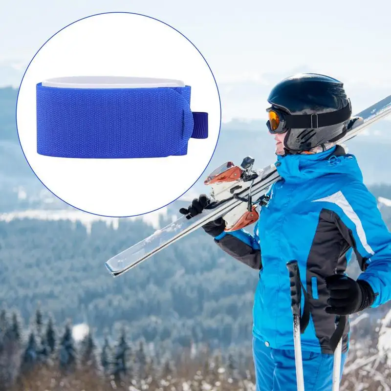 Ski Carrying Strap Ski Straps Ski Fastener 4X Pole Carrier Adjustable Ski Wraps Carrying Strap For Easy Transport Snowboard