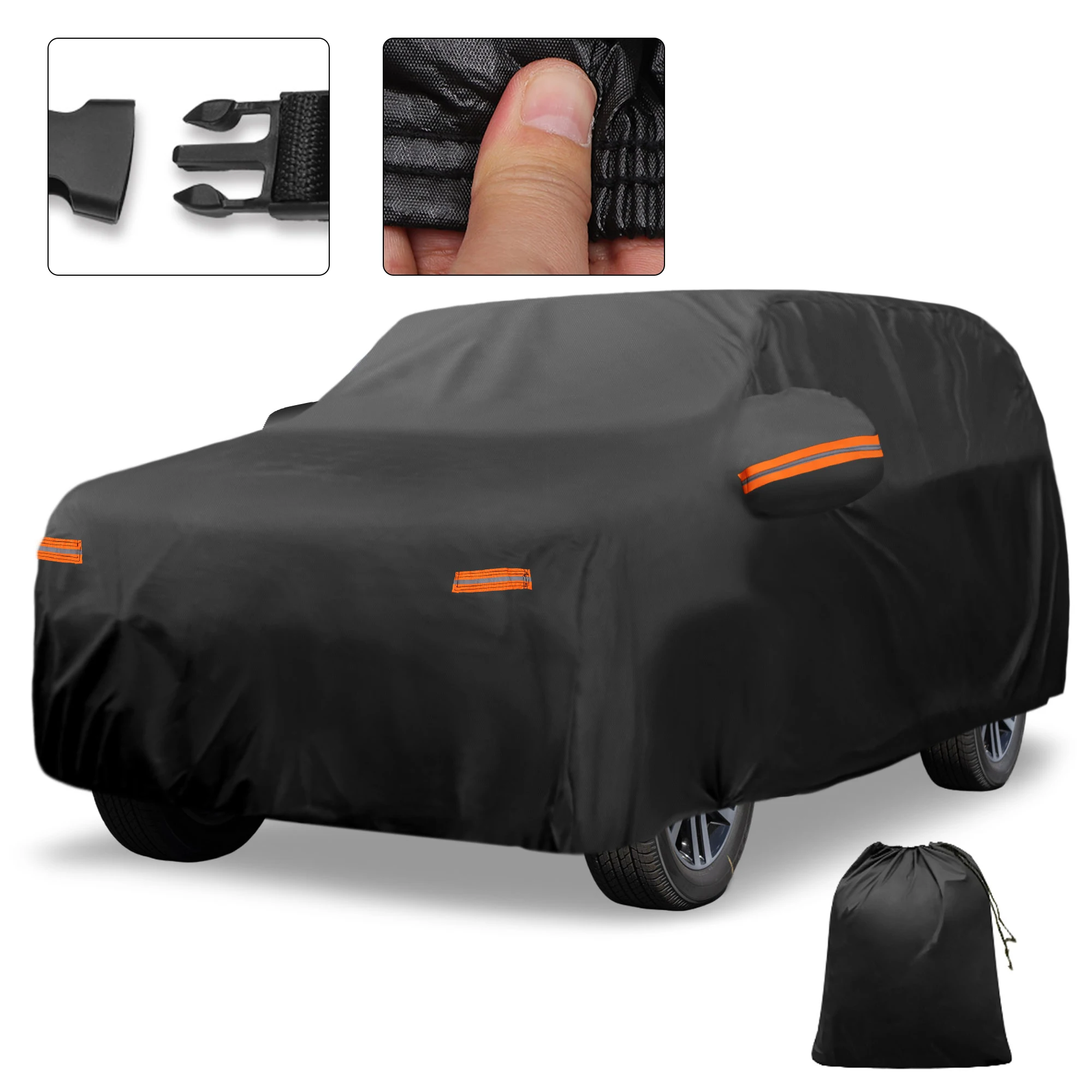 

Автомобильный чехол Motoforti, уличный водонепроницаемый чехол от солнца и дождя, защита от града с левой боковой молнией 210D-PU для Lexus GX