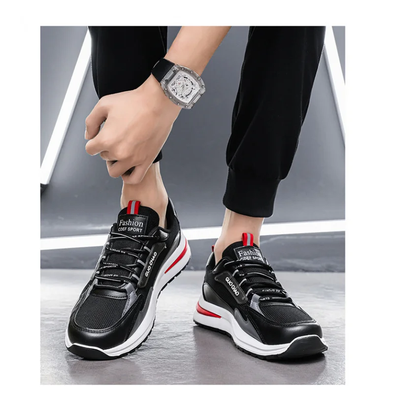 2025Summer New Comfortable Ultra-Light High-Quality Outdoor Sports Casual Men's Dad Shoes Hollow Mesh Breathable Running Shoes image 5