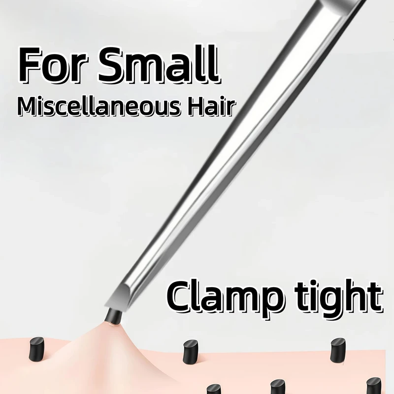 Stainless Steel Tweezers Tool Suitable for Eyebrow Eyelash Application Beard & Mustache Trimming False Eyebrow Applicator Gifts