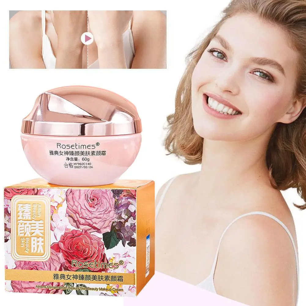 Skin Beautifying Cream Sunscreen Concealer Blemishes Moisturizing Coverage Skin Spots Care Brightening 60g Repairing N5T4