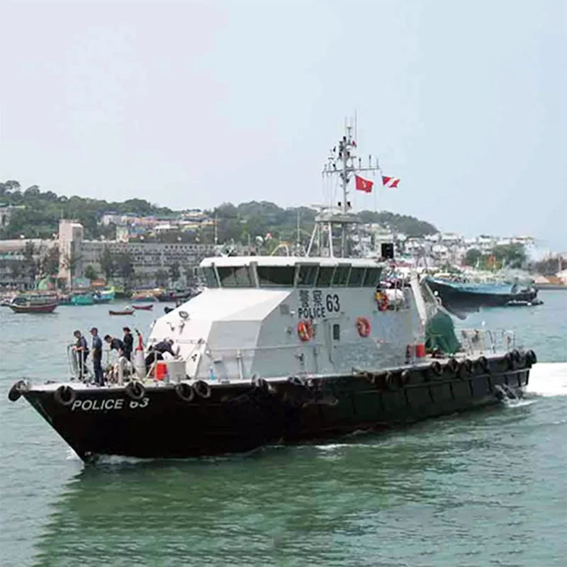 1/30 RC Coast Guard Ship Model Finished Electric Remote Control Ship Model Toy Hong Kong Marine Police Ship Model