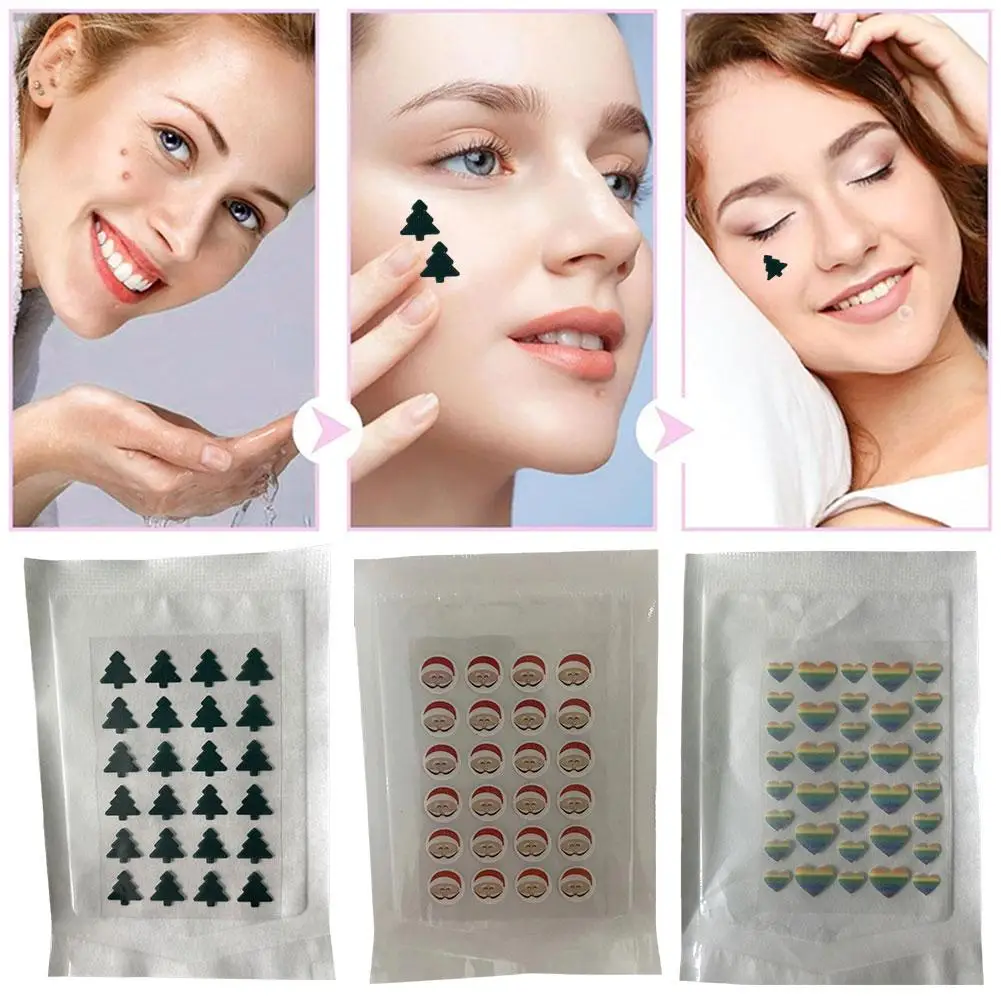 24/36pcs Pimple Patches Dots Hydrocolloid Acne Spot Cover Acne Stickers Care Patch Skin Pimple Removal Invisible K6O9