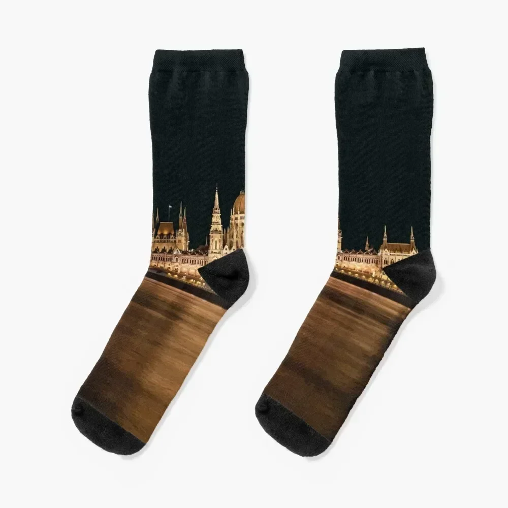 Budapest, Hungary Travel Artwork Socks tennis christmas stocking Sports Socks Women Men's