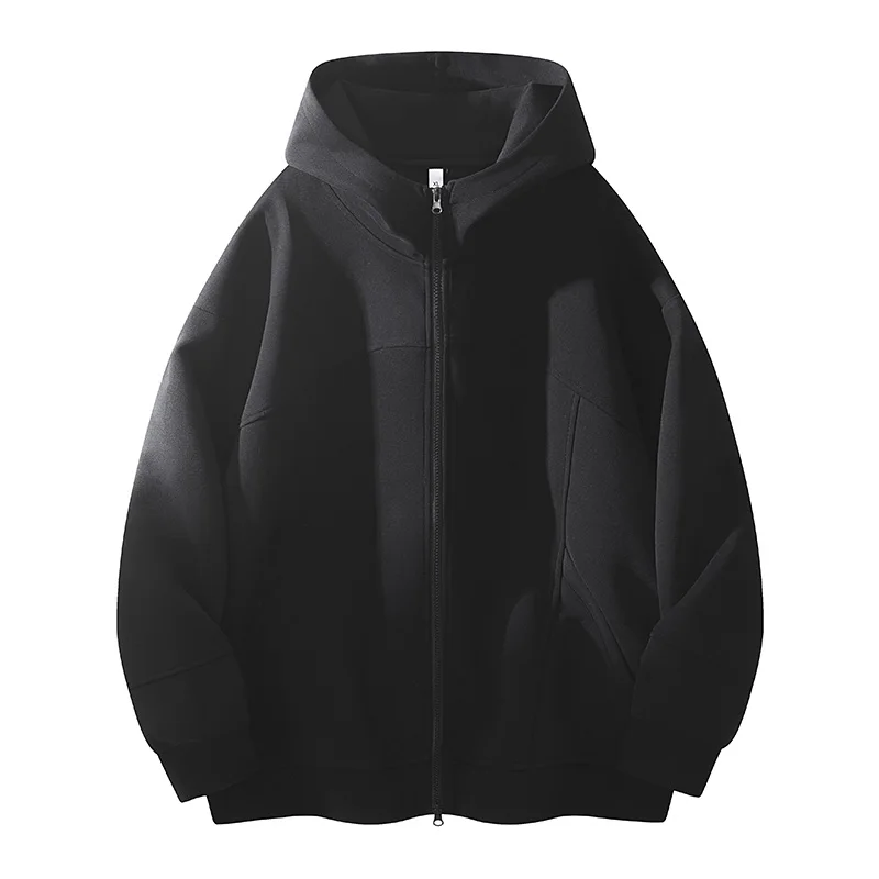 

Молодежная свободная толстовка на молнии с капюшоном, с длинным рукавом, повседневная, для подростков, весенне-осенняя верхняя одежда