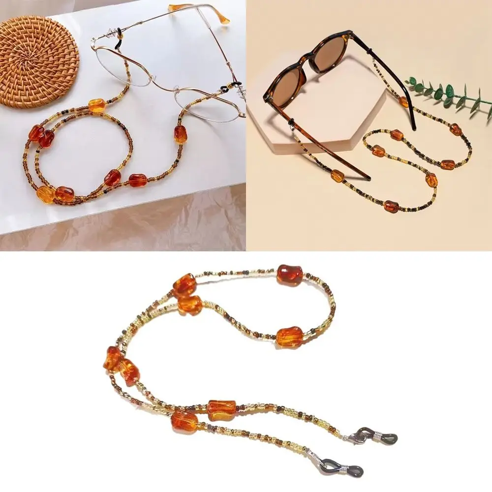 

Anti Slip Anti Falling Eyeglass Mask Sunglasses Chains Retro Anti-Lost Glasses Cord Holder Fashion Eyewear Lanyard
