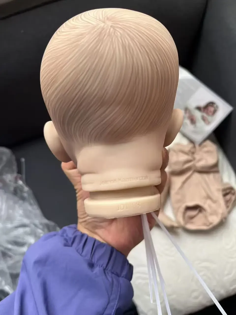 19inch Reborn Doll Kit Lily Awake Baby Hand-detailed Painting 3D Skin Hand Painted Doll Parts Muñeca Kit Reborn COA included