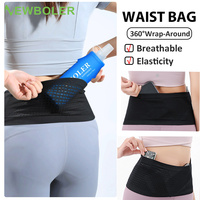 Running Waist Bag Men Women Invisible Elastic  Running Belt Hydration Waist Pack Phone Waist Belt Bag Gym Fitness Marathon