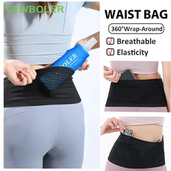 Running Waist Bag Men Women Invisible Elastic  Running Belt Hydration Waist Pack Phone Waist Belt Bag Gym Fitness Marathon