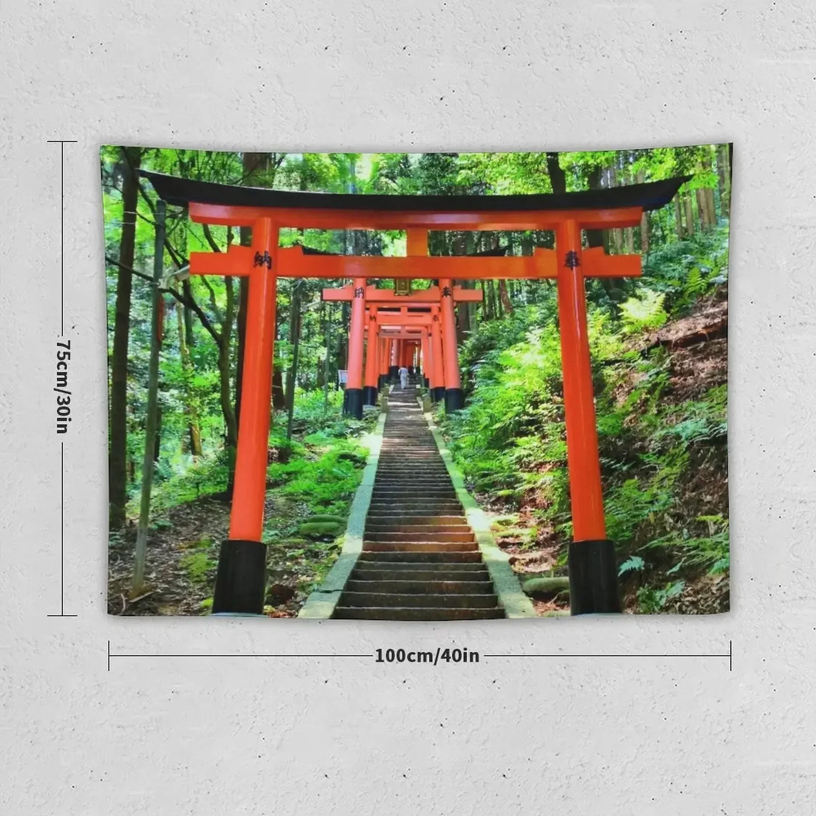 Inari Torii HDR Tapestry Things To The Room Decoration Bedroom Bedroom Deco Home Decorations Aesthetic Tapestry