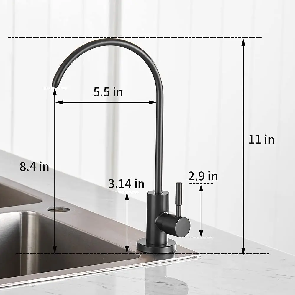 Grifos de cocina para fregadero, purificador de agua potable directa, antiósmosis, tapSUS304, 3303R