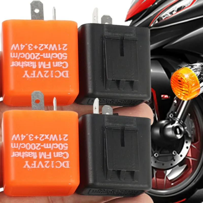 

Adjustable Motorcycle Turn Signal Flasher LED Turn Signal Control Relay for Fixing Hyper Flash Motorcycle Light Modification