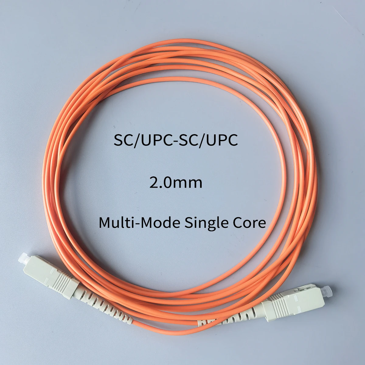 Fiber Optics SC/UPC-SC/UPC Multi-Mode Single Core FTTH 2.0mm Converter Patch Cord 3M Extension Cord Optical Fiber Patch Cord