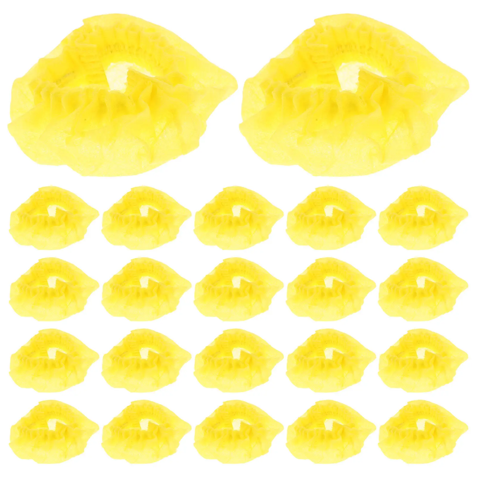 Lemon Wedge Covers 100 Pack Elastic Nonwoven Mesh Bags Seed Catcher Wraps for Cocktails BBQ Catering