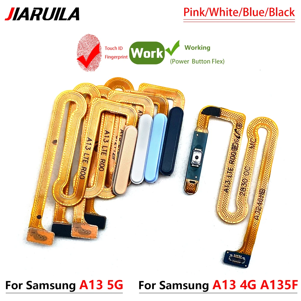 Fingerprint Sensor Scanner Touch ID Connection Flex For Samsung A22 4G A13 5G Power Button Recognition Function