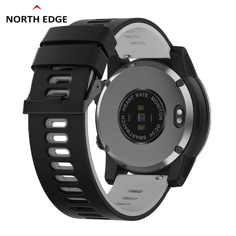 NORTH EDGE GPS Watches Men Sport Smart Watch HD AMOLED Display Waterproof 50M ATM Altimeter Barometer Compass Smartwatch for Men