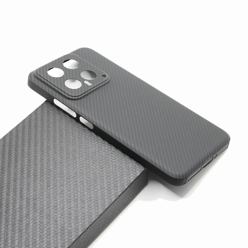 ZXKE True fiber Phone Case For Xiaomi 14 xiaomi14Pro Thin And Light Attributes 600D Aramid Fiber Strong Shell