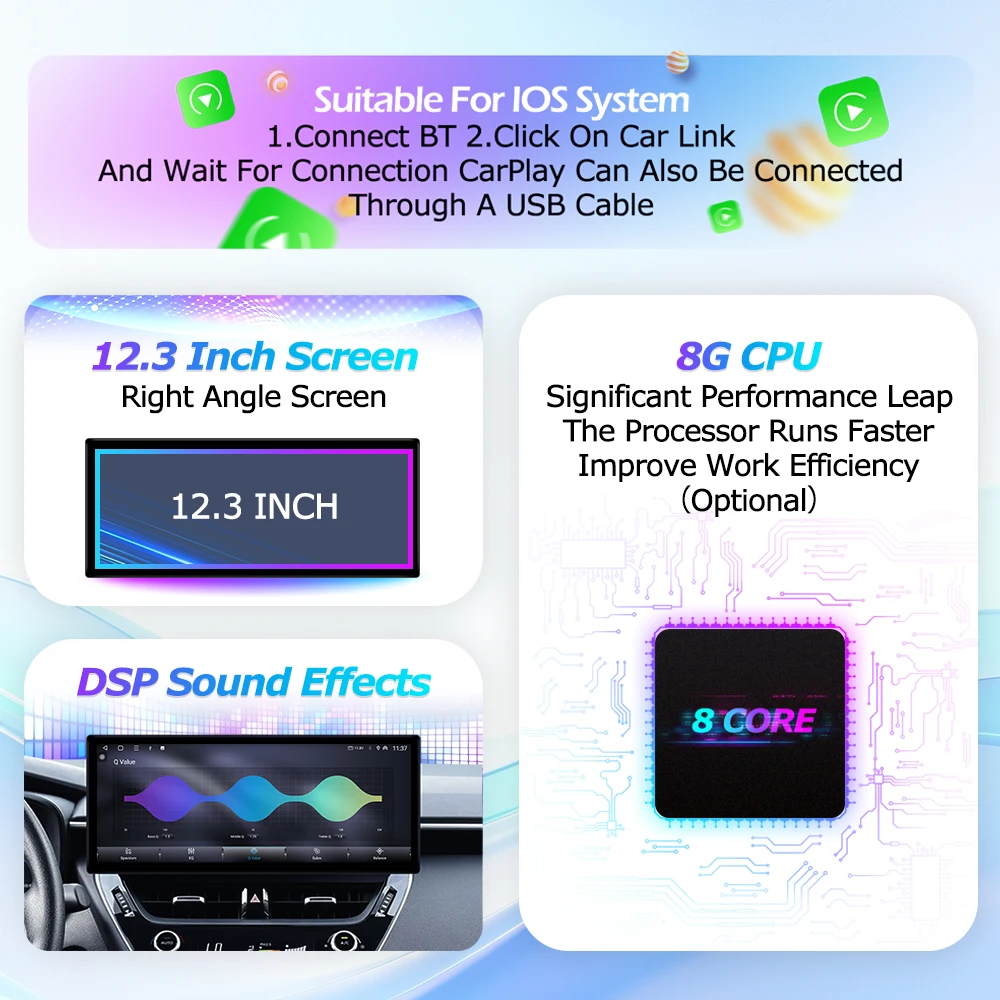 Android 16 Auto For Audi A4 A5 S5 2009-2016 Car Radio 2400*900P Wireless Carplay Multimedia Player Bluetooth GPS Navigation view 5